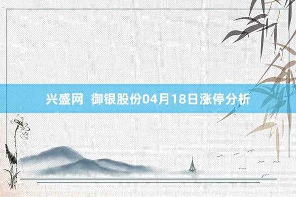 兴盛网  御银股份04月18日涨停分析