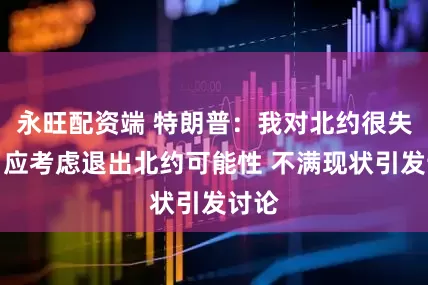 永旺配资端 特朗普：我对北约很失望，应考虑退出北约可能性 不满现状引发讨论